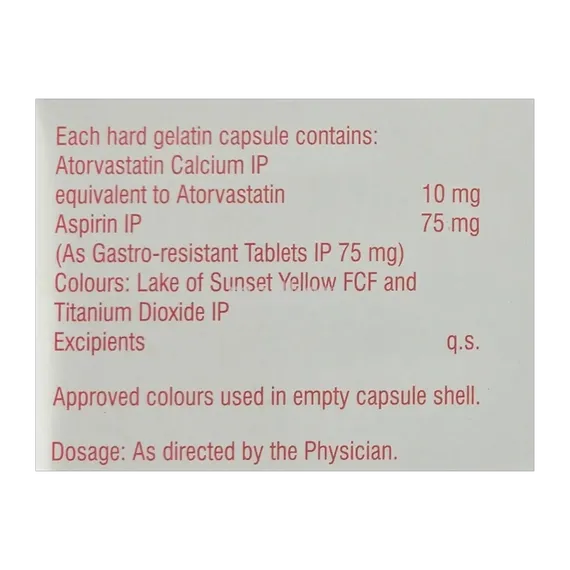 ecosprin av 75mg capsule 15's
